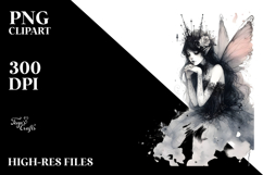 Washed Watercolor Gothic Fairy Product Image 2