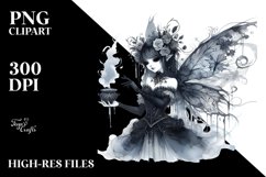 Washed Watercolor Gothic Fairy Product Image 3