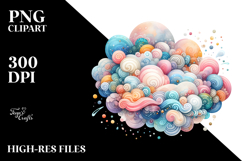 Whimsical Pastel Cloud PNG Product Image 2