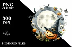 Funny Werewolf Halloween Clipart, PNG Product Image 3