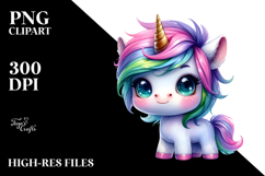 Cute Baby Unicorn PNG Product Image 2