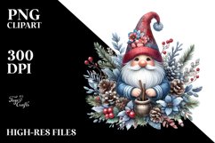Mystical Winter Gnome, Transparent PNG Product Image 3