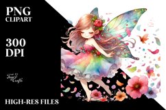 Colorful Fairy Wind Petals | Clipart Product Image 3