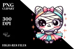 Funny Adorable Mummy in Tutu PNG Product Image 2