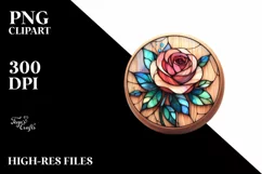 Colorful Rose Watercolor Splash | Clipart Product Image 1