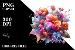 Glossy Impatiens Shiny Abstract | Clipart Product Image 1