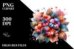 Glossy Impatiens Shiny Abstract | Clipart Product Image 3