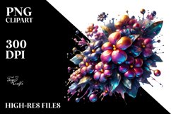 Glossy Impatiens Shiny Abstract | Clipart Product Image 1