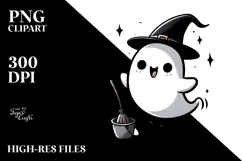 Funny Bougee Ghost Digital Painting PNG Product Image 2