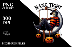 Surreal Freddy Krueger Sitting on Moon Digital Painting PNG Product Image 2