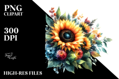 Watercolor Vibrant with Sunflower Product Image 2