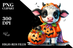 Simple Vibrant Baby Cow Clipart Product Image 2