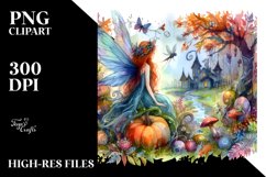 Simple Vibrant Fairy Halloween Clipart Product Image 3