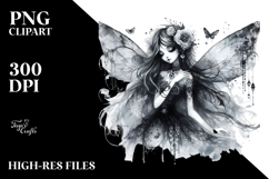 Cute Gothic Fairy PNG Product Image 2