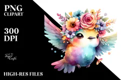 Cartoon-Style Vibrant Hummingbird PNG Product Image 2
