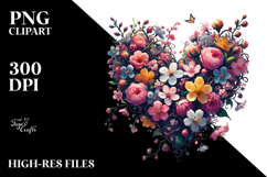 Spring Heart Digital Painting PNG Product Image 2
