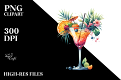 Creative Cocktail from Back PNG Product Image 2