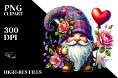 Detailed Valentines Gnome PNG Product Image 2
