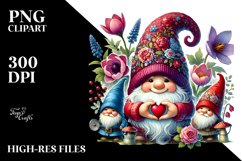 Detailed Valentines Gnome PNG Product Image 2