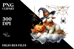 Watercolor Lamb for Halloween Product Image 2