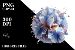 Abstract Glossy Iris PNG Product Image 2