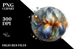 Abstract Glossy Iris PNG Product Image 2