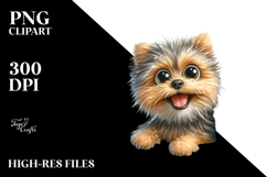 Cute Crazy Yorkipoo Ice Forest Clipart Product Image 2