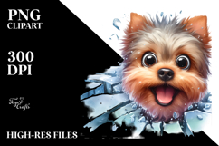 Cute Crazy Yorkipoo Ice Forest Clipart Product Image 2