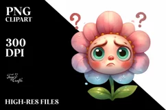 Expressive Baby Flower, Transparent PNG Product Image 3