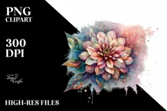 Abstract Pastel Wooden Stained Zinnia Made of Product Image 1
