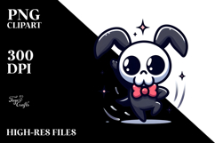 Cute Cartoon Reaper with Bow Tie, Transparent PNG Product Image 2