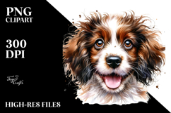 Cute Watercolor Brittany Puppy PNG Product Image 2