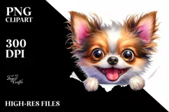 Funny Chihuahua Sticking Out | Sublimation | Clipart Product Image 3