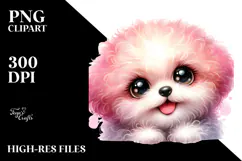 Cute Bichpoo Dog PNG Product Image 2