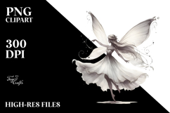 Washed Retro Dancing Fairy PNG Product Image 2