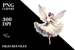 Retro Dancing Gothic Fairy, Transparent PNG Product Image 2