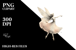 Retro Dancing Gothic Fairy, Transparent PNG Product Image 2