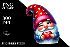 Detailed Gnome Winking, PNG Product Image 2