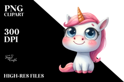 Expressive Funny Unicorn PNG Product Image 2
