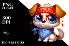 Cute Dog with Sophisticated Look PNG Product Image 2