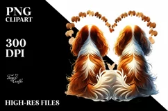 Digital Painting of Cavalier King Charles Spaniel Holding Product Image 2