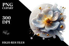 Abstract Glossy Anemone, Transparent PNG Product Image 2