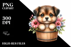 Cute Baby Dog PNG Product Image 1