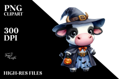 Cute Baby Cow in the Style of , High-Res PNG Product Image 2