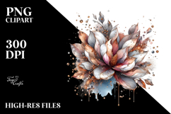 Shiny Magnolia Metalic Insertions | Sublimation | Clipart Product Image 2