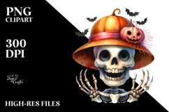 Funny Halloween Skull | Sublimation | Clipart Product Image 3