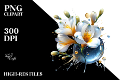 Abstract Glossy Freesia, Transparent PNG Product Image 2