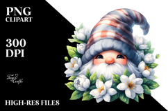 Gnome with Jasmine PNG Product Image 2