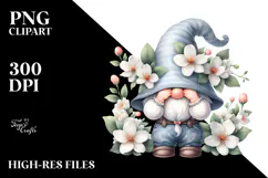 Happy Gnome with Big Hat, Transparent PNG Product Image 2
