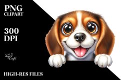 Crazy Beagle Sticker | Sublimation | Clipart Product Image 1